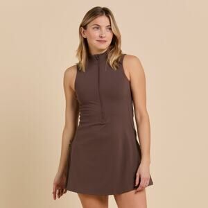 Recess Merrit Mock Neck Sleeveless Bodycon Mini Dress - S - NEW